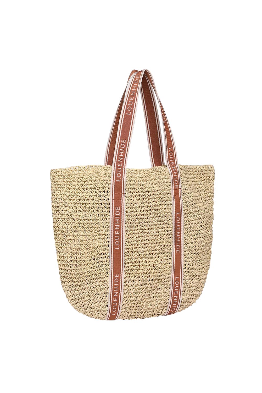 Product shot of the Bali Beach Bag - Naturalraffia in colour Naturalraffia, showing detail