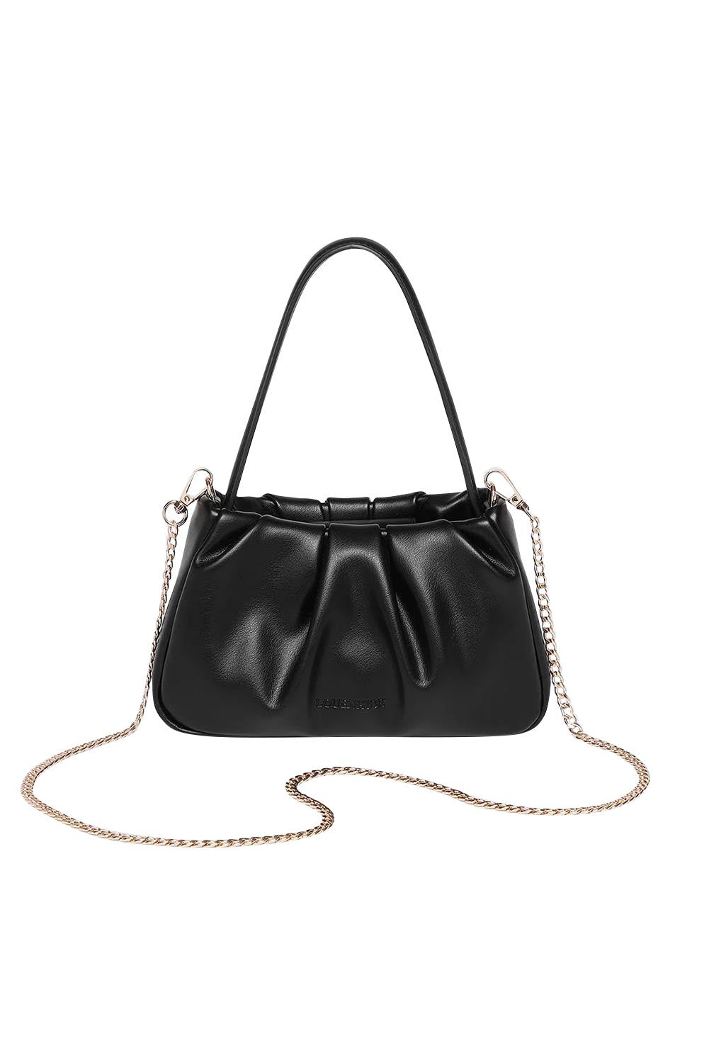 Product shot of the Uma Day Night Crossbody Bag in colour Black (Black), from the front