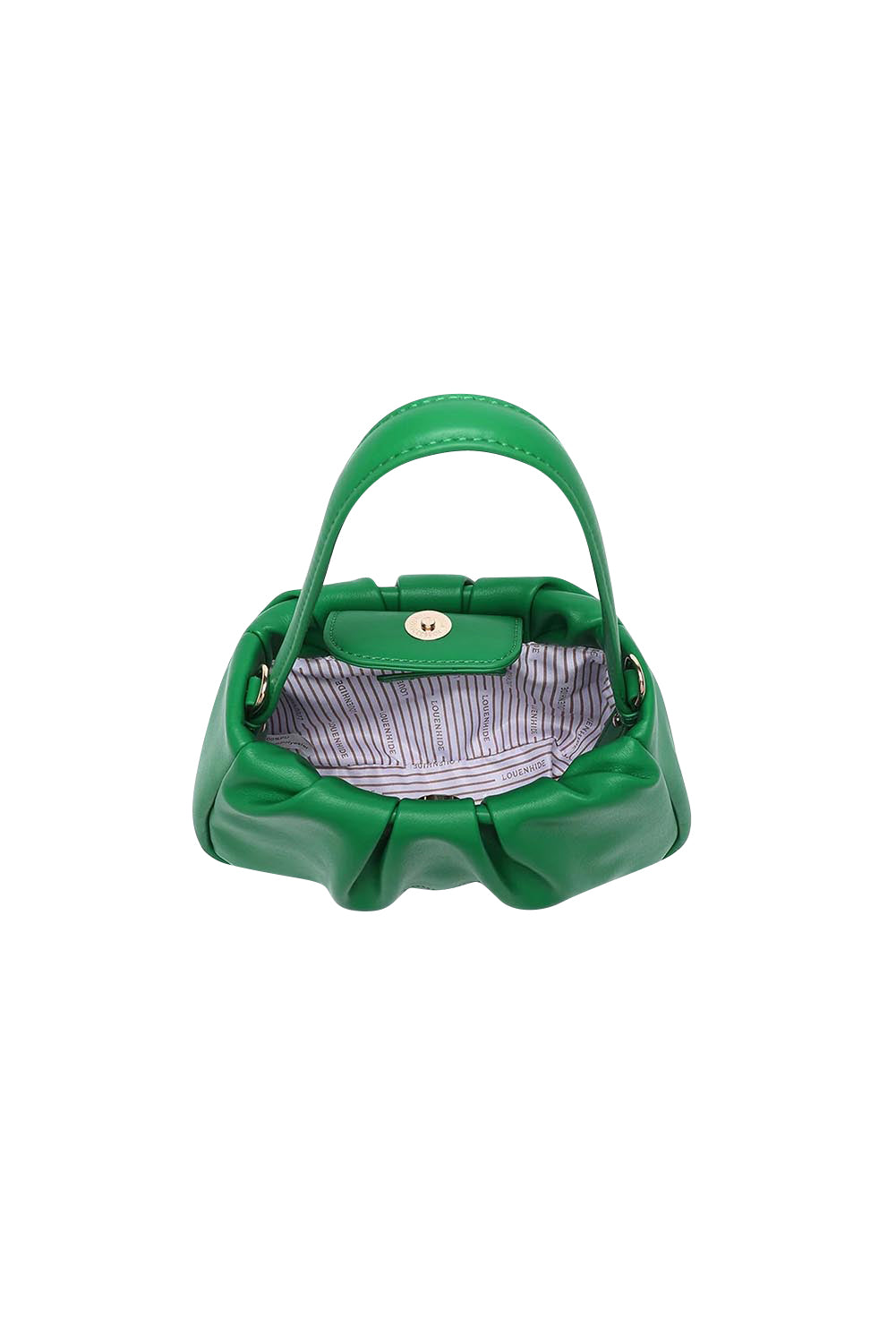 Product shot of the Uma Day Night Crossbody Bag in colour Emerald (Green), detail