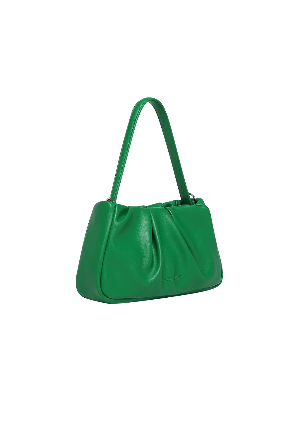 Product shot of the Uma Day Night Crossbody Bag in colour Emerald (Green), detail