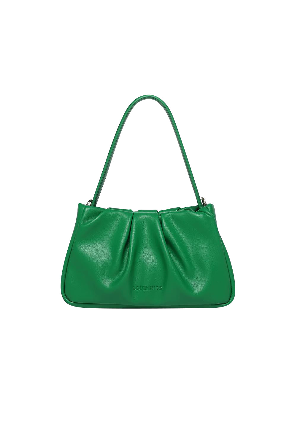 Product shot of the Uma Day Night Crossbody Bag in colour Emerald (Green), detail