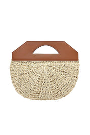 Product shot of the Carmella Bucket Bag in colour Naturtan, from the back