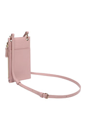 Product shot of the Suki Phone Bag in colour Dustypink (Pink), from the back