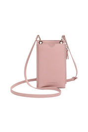Product shot of the Suki Phone Bag in colour Dustypink (Pink), from the front