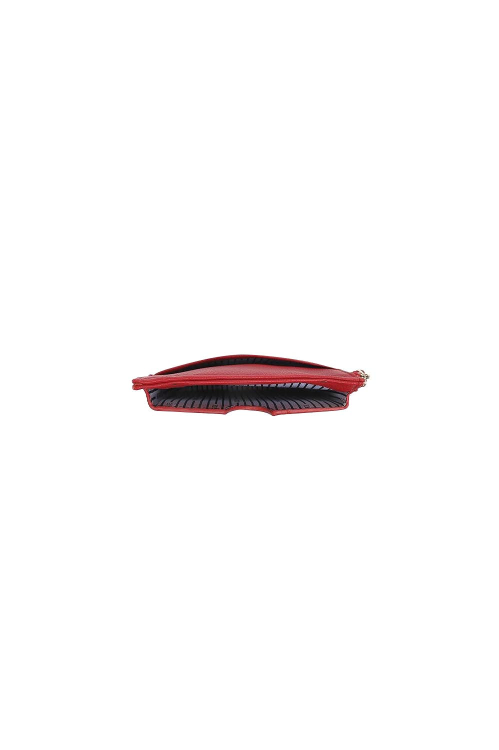 Product shot of the Suki Phone Bag - Red in colour Red, from the back