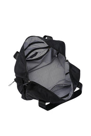Product shot of the Jenn Nylon Travel Bag - Black in colour Black, from the back