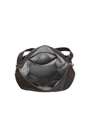 Product shot of the Miley Convertible Backpack - Chocolate in colour Chocolate, from the back