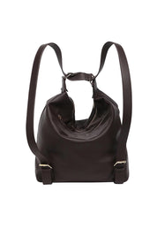 Product shot of the Miley Convertible Backpack - Chocolate in colour Chocolate, showing detail
