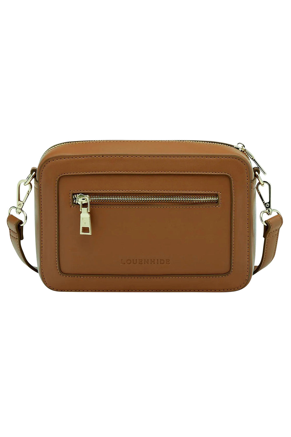 Product shot of the Giselle Crossbody Bag in colour Tan, from the back