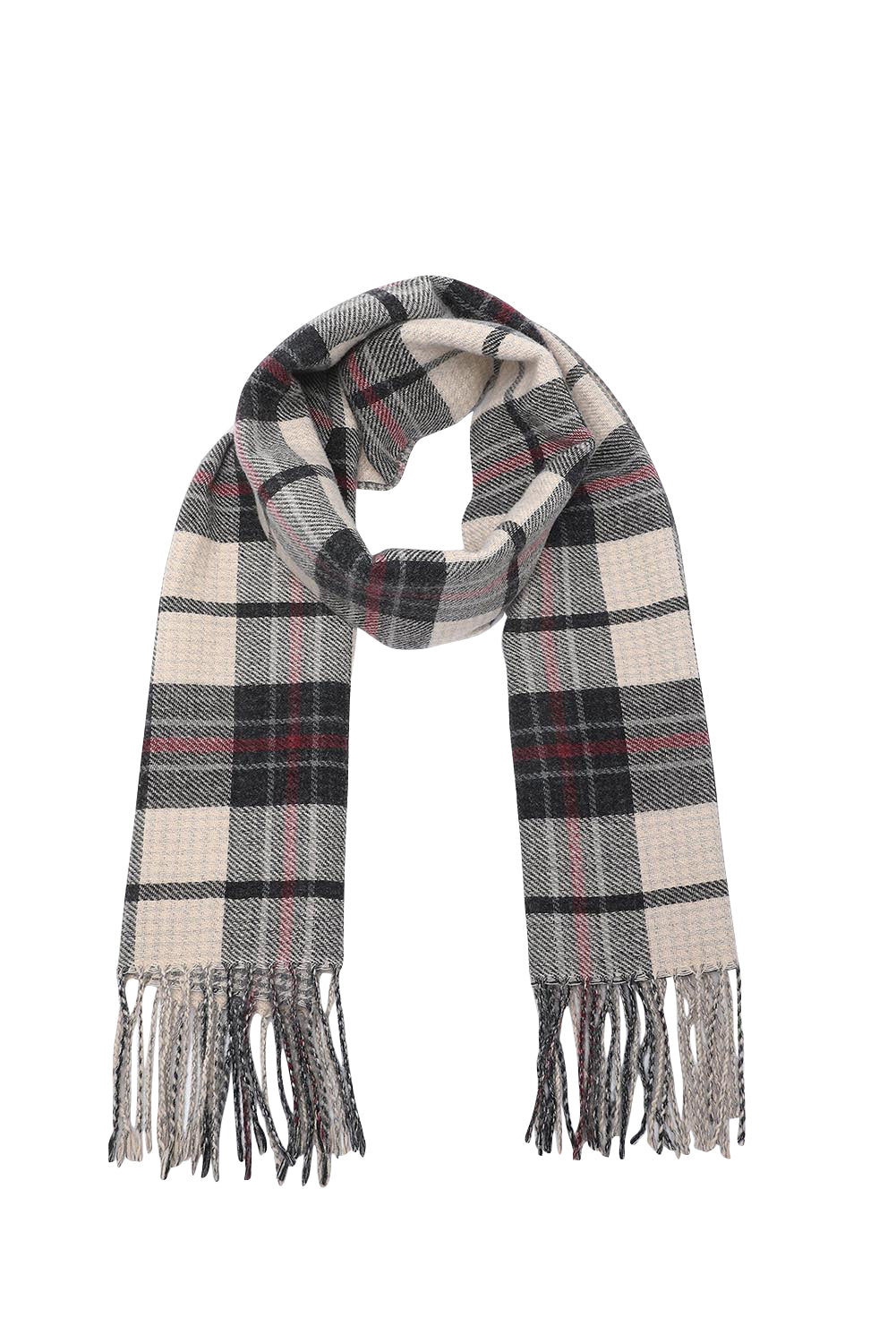 Essex Check Scarf – Charcoal