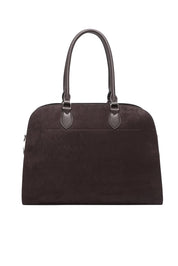 Product shot of the Blaire Tote Bag in colour ChocSuede, detail
