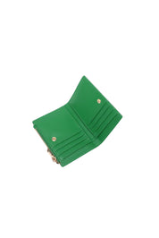 Product shot of the Lily Wallet - Applegreen in colour Applegreen, showing detail