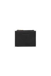 Product shot of the Lily Wallet - Black in colour Black, from the front