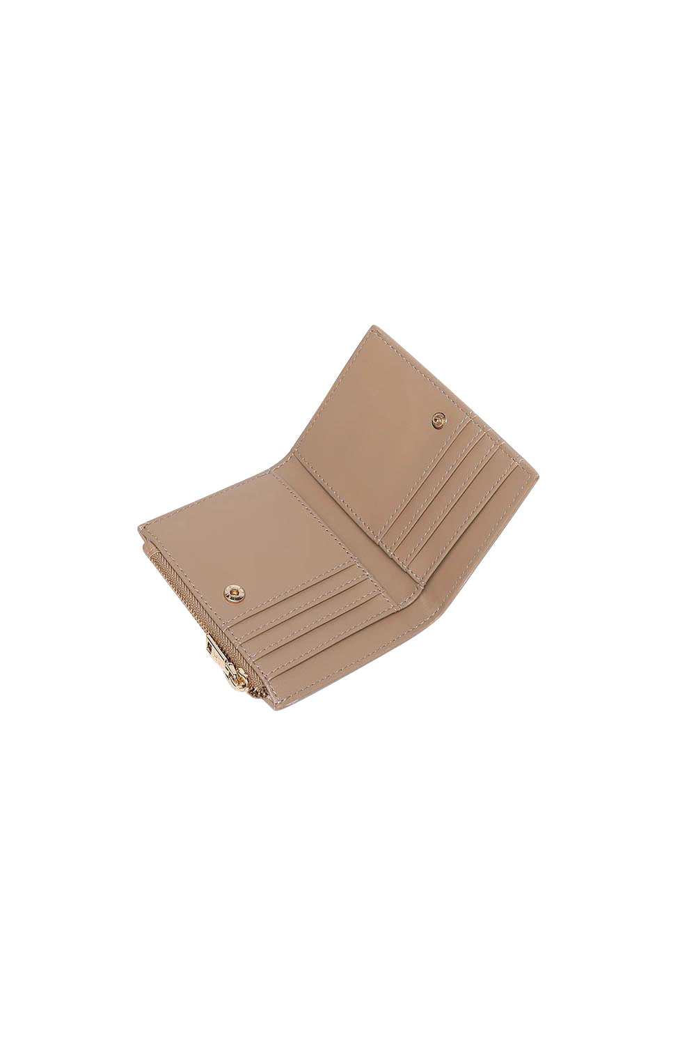 Product shot of the Lily Wallet - Camel in colour Camel, from the back