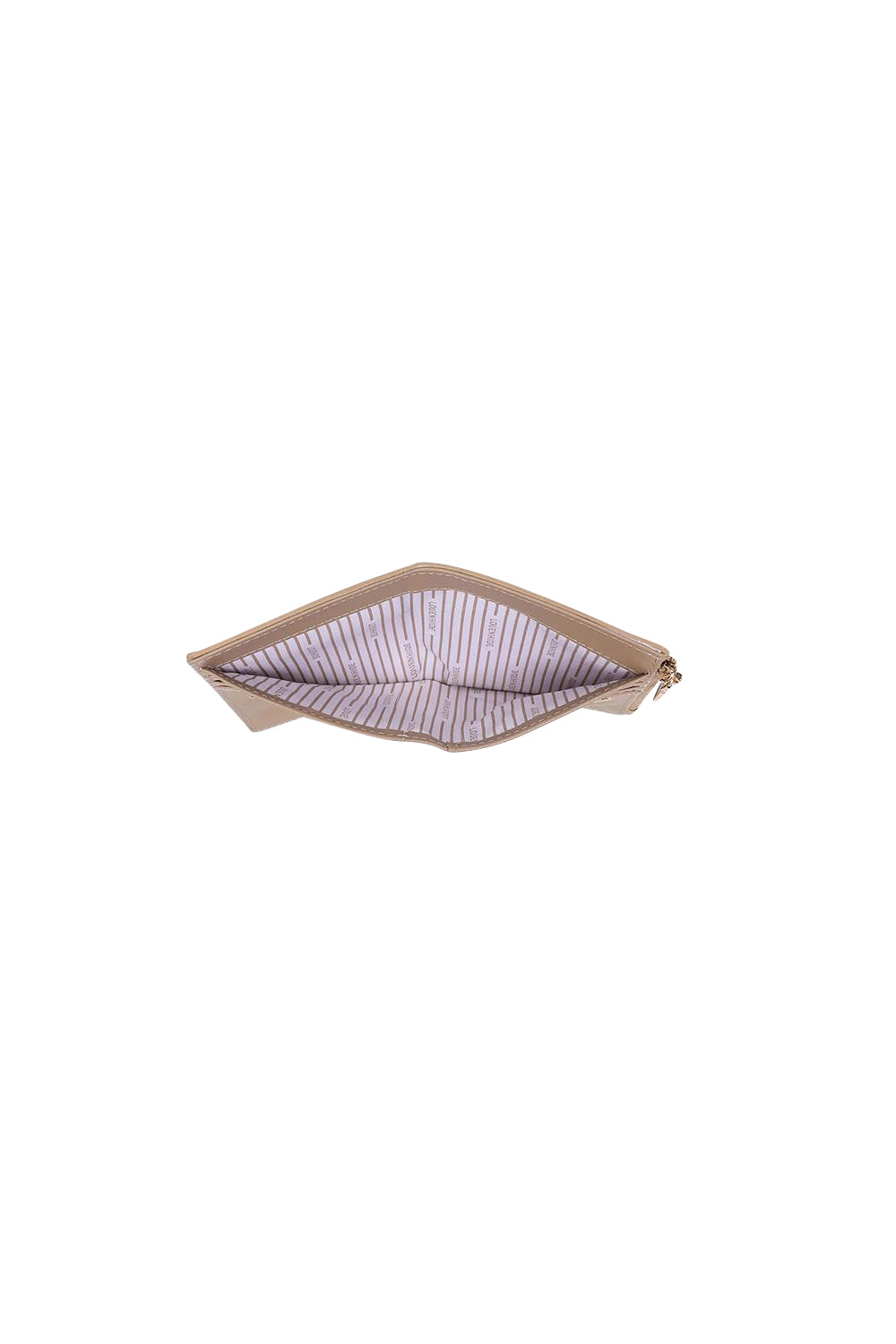 Product shot of the Lily Wallet - Camel in colour Camel, showing detail