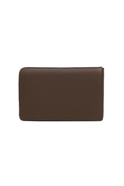 Product shot of the Liv Laptop Sleeve in colour Chocolate, from the back