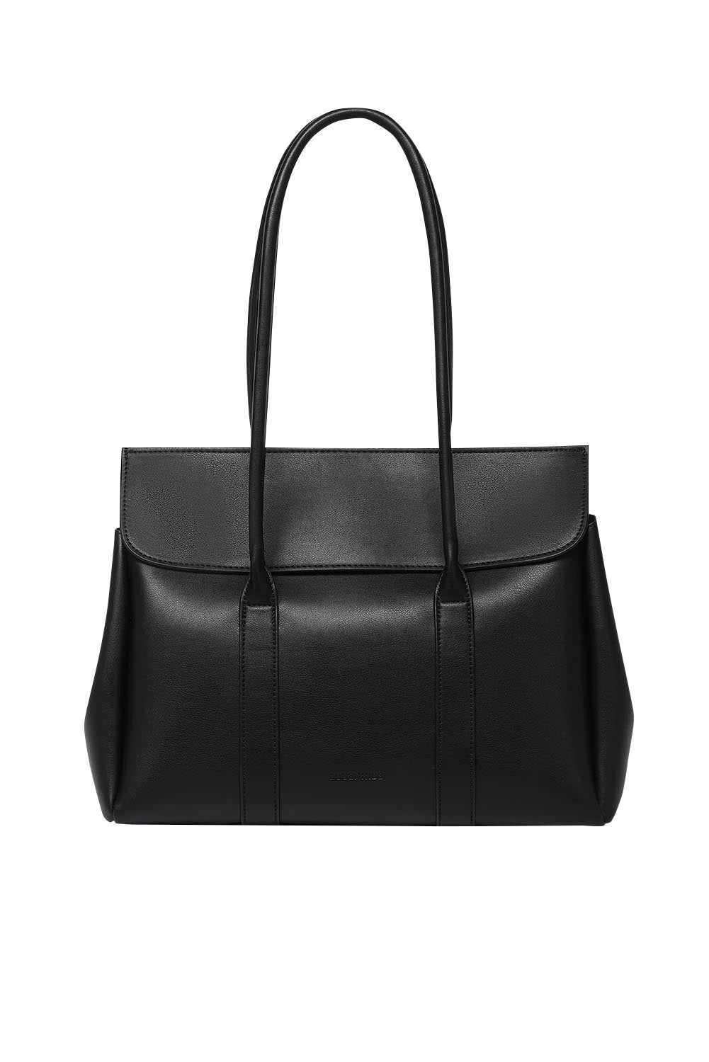 Product shot of the Leighton Tote Bag in colour Black (Black), detail