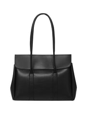 Product shot of the Leighton Tote Bag in colour Black (Black), detail