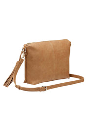 Product shot of the Daisy Crossbody Bag in colour CamelPink, detail