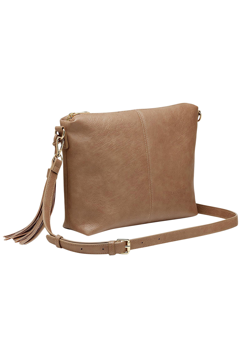 Product shot of the Daisy Crossbody Bag in colour Frappetylr, detail