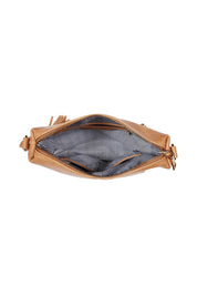 Product shot of the Kasey Crossbody Bag in colour CamelPink, detail