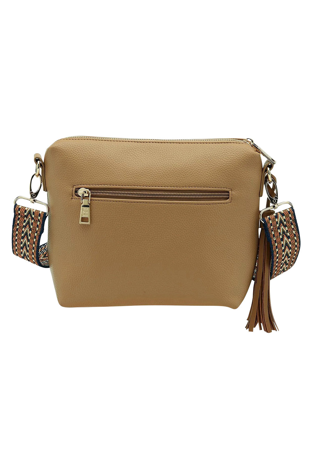 Product shot of the Kasey Crossbody Bag in colour Latte, from the back