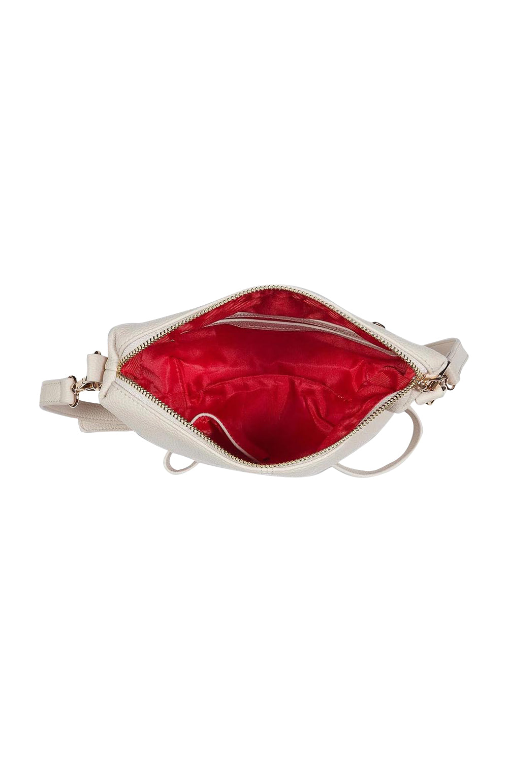 Product shot of the Kasey Crossbody Bag in colour Linen, detail