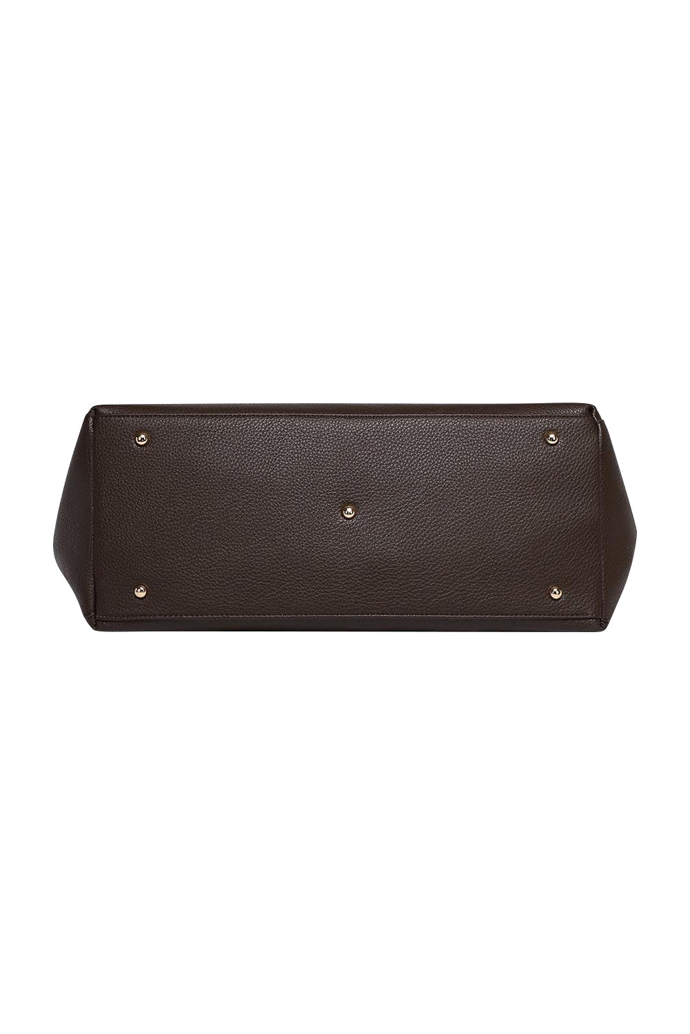 Product shot of the Ohio Overnight Bag in colour Chocolate, detail