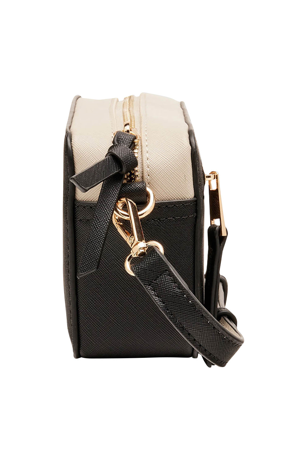 Product shot of the Xanthe Crossbody Bag in colour Black (Black), detail