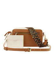 Product shot of the Xanthe Crossbody Bag in colour Toffee, from the front
