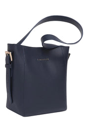 Product shot of the Farrell Shoulder Bag in colour Navy (Blue), detail