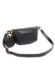 Product shot of the Joey Sling Bag in colour Black (Black), detail