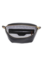 Product shot of the Joey Sling Bag in colour Black (Black), detail