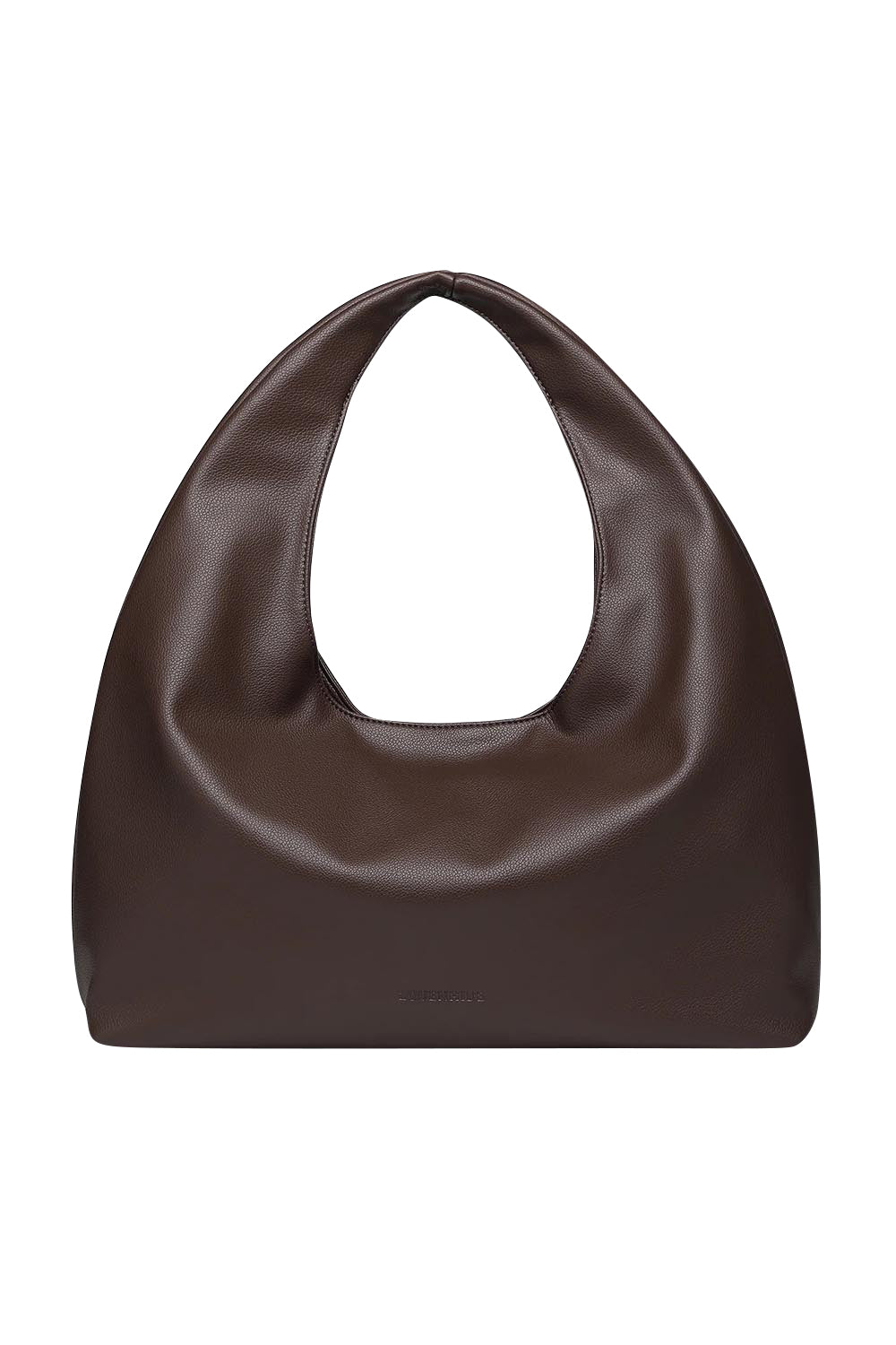 Product shot of the Monaco Shoulder Bag in colour Chocolate, detail