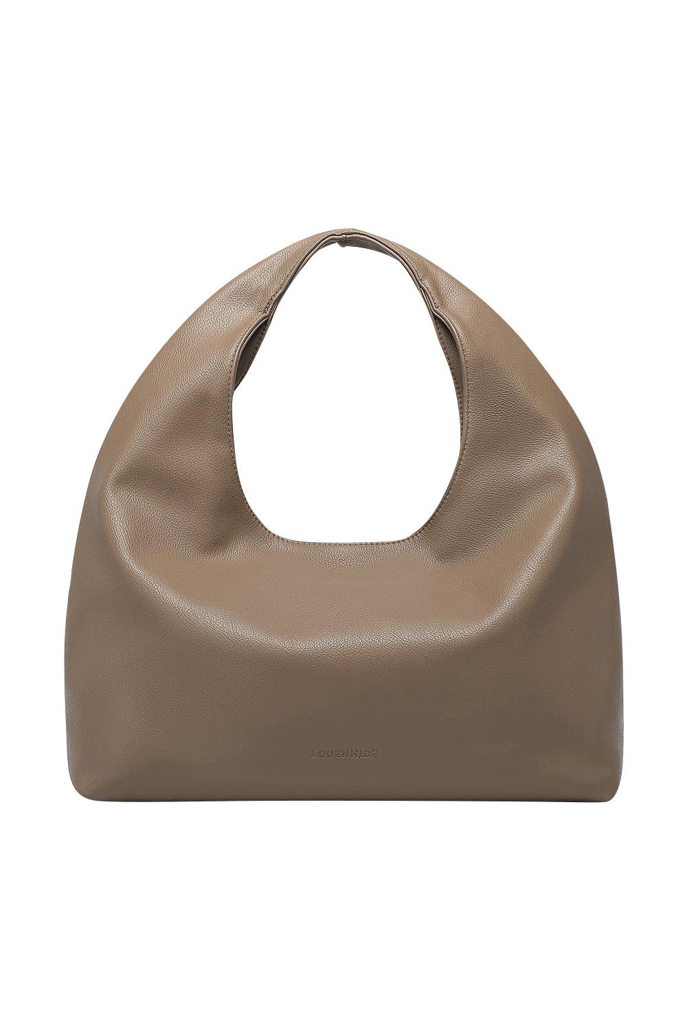 Product shot of the Monaco Shoulder Bag in colour Mocha, from the back