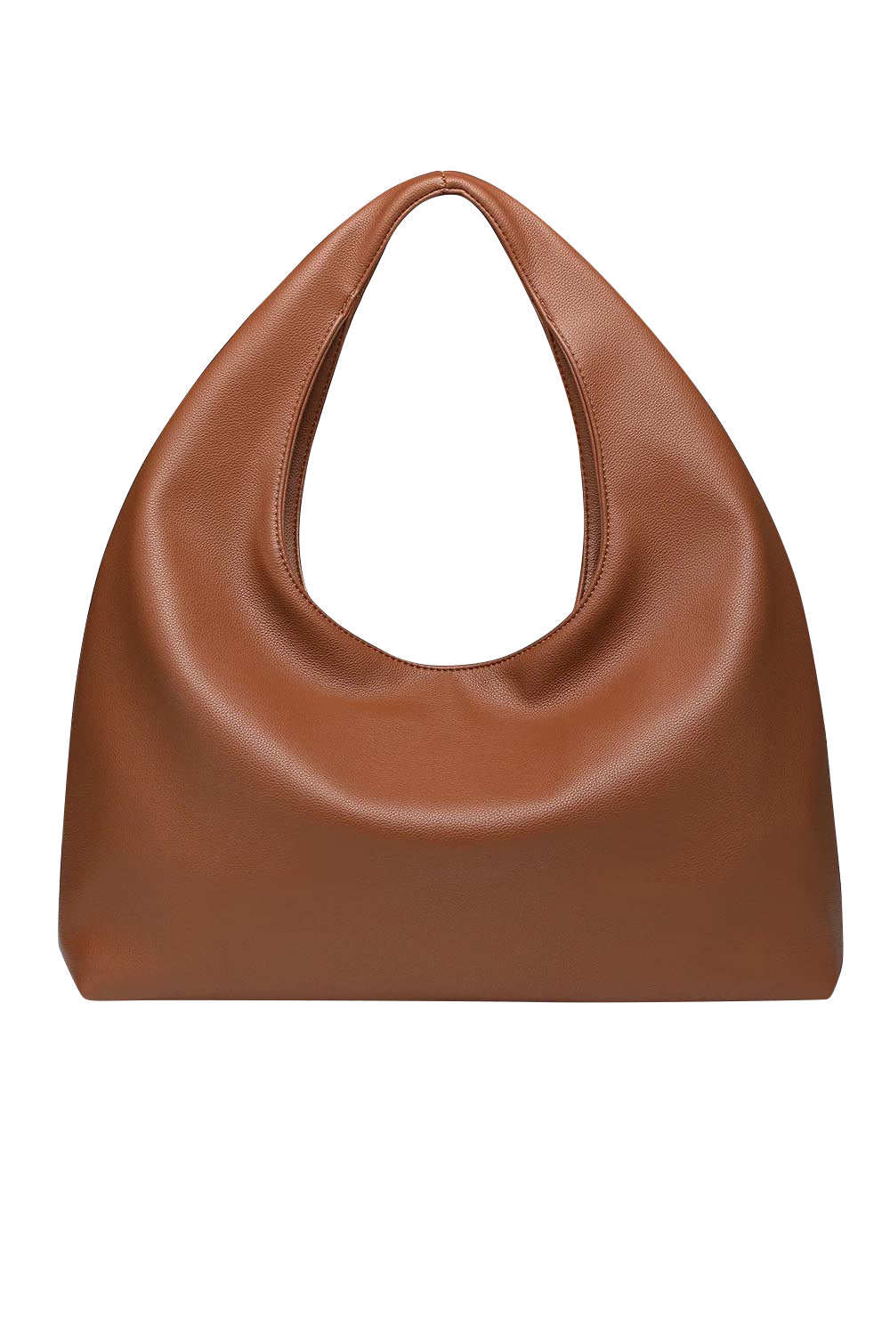 Product shot of the Monaco Shoulder Bag in colour Tan, from the back
