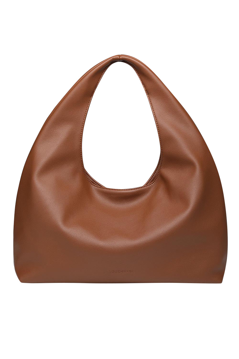 Product shot of the Monaco Shoulder Bag in colour Tan, from the front
