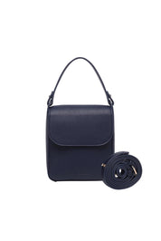 Product shot of the Bessie Crossbody Phone Bag - Navy in colour Navy, from the front