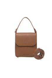 Product shot of the Bessie Crossbody Phone Bag - Toffee in colour Toffee, from the front