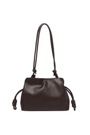 Product shot of the Yumi Crossbody Bag - Chocolate in colour Chocolate, from the front