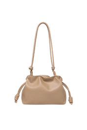 Product shot of the Yumi Crossbody Bag - Nude in colour Nude, from the back