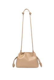 Product shot of the Yumi Crossbody Bag - Nude in colour Nude, from the back