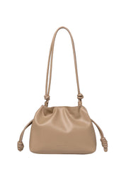 Product shot of the Yumi Crossbody Bag - Nude in colour Nude, from the front