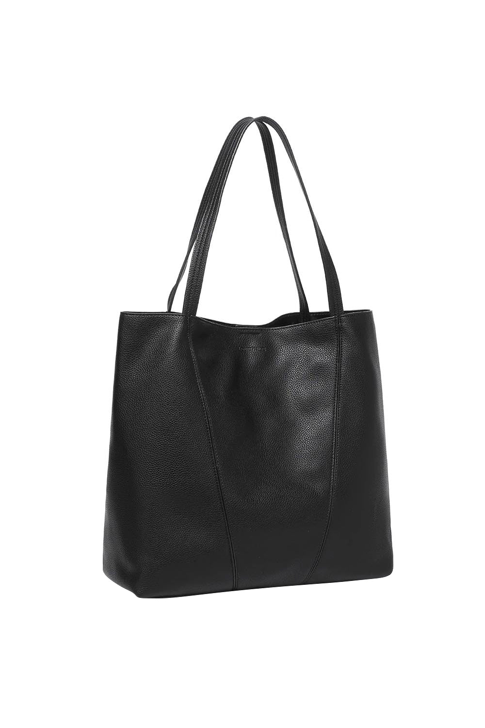 Product shot of the Colby Tote Bag - Black in colour Black, showing detail