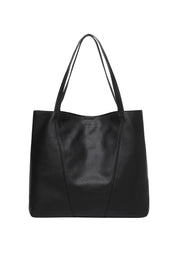 Product shot of the Colby Tote Bag - Black in colour Black, from the front