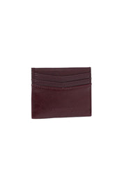 Product shot of the Ada Cardholder And Keyring in colour Burgundy (Red), detail