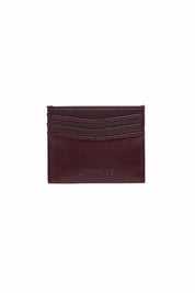 Product shot of the Ada Cardholder And Keyring in colour Burgundy (Red), detail