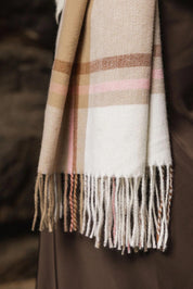 Chester Check Scarf – Blush
