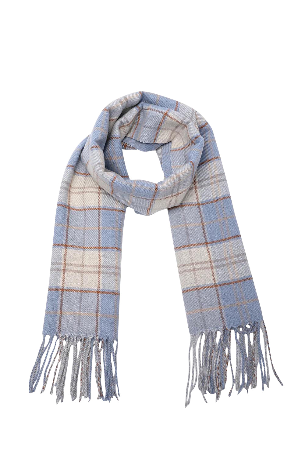 Sommerset Check Scarf – Chambray