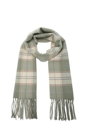 Sommerset Check Scarf – Sagegreen